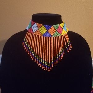 Beaded choker